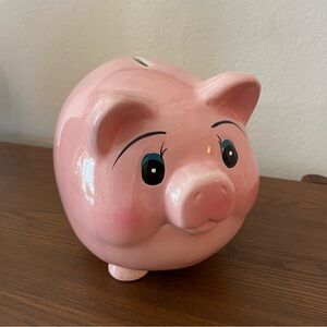 MCM Ceramic Pink Piggy Bank